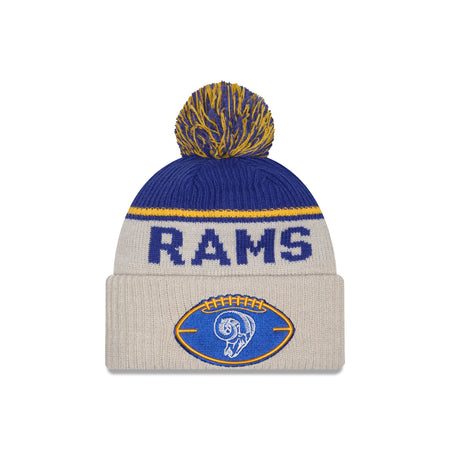 Los Angeles Rams 2024 Cold Weather Historic Pom Knit Hat