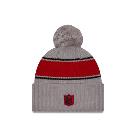 San Francisco 49ers 2024 Cold Weather Gray Pom Knit Hat