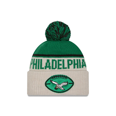 Philadelphia Eagles 2024 Cold Weather Historic Pom Knit Hat