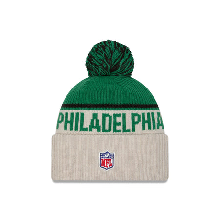 Philadelphia Eagles 2024 Cold Weather Historic Pom Knit Hat