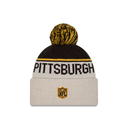 Pittsburgh Steelers 2024 Cold Weather Historic Pom Knit Hat