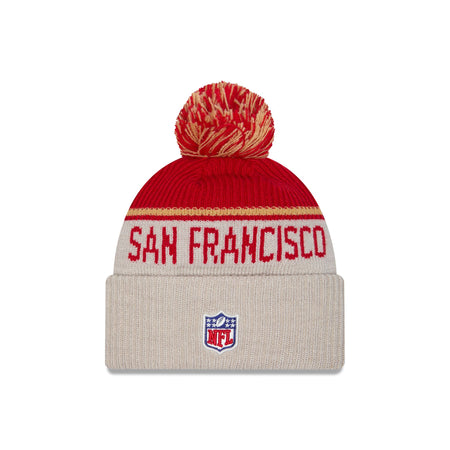 San Francisco 49ers 2024 Cold Weather Historic Pom Knit Hat