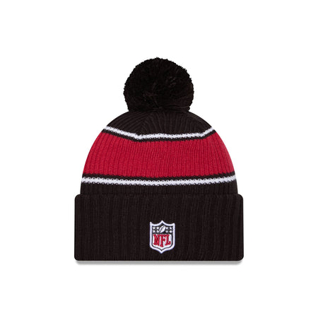 Arizona Cardinals 2024 Cold Weather Black Pom Knit Hat