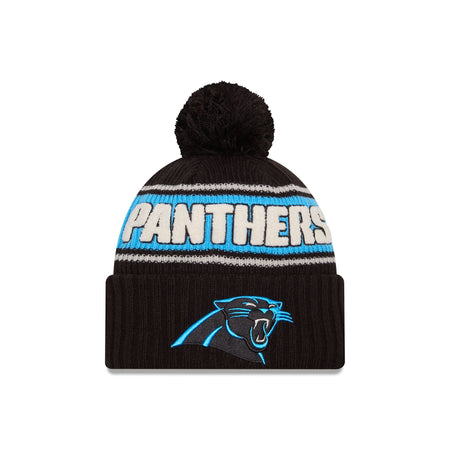 Carolina Panthers 2024 Cold Weather Black Pom Knit Hat