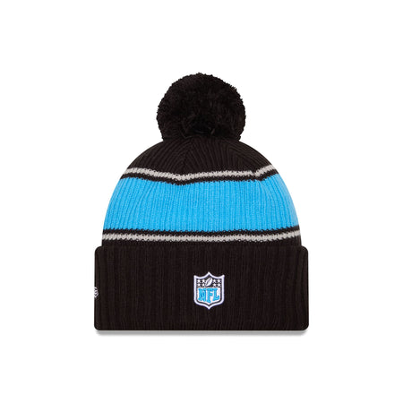 Carolina Panthers 2024 Cold Weather Black Pom Knit Hat