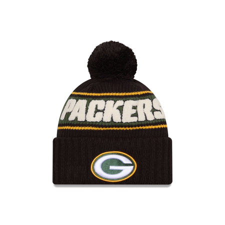 Green Bay Packers 2024 Cold Weather Black Pom Knit Hat