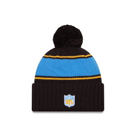 Los Angeles Chargers 2024 Cold Weather Black Pom Knit Hat