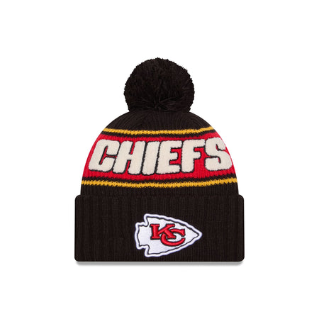 Kansas City Chiefs 2024 Cold Weather Black Pom Knit Hat