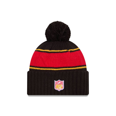 Kansas City Chiefs 2024 Cold Weather Black Pom Knit Hat