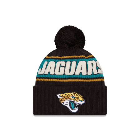 Jacksonville Jaguars 2024 Cold Weather Black Pom Knit Hat