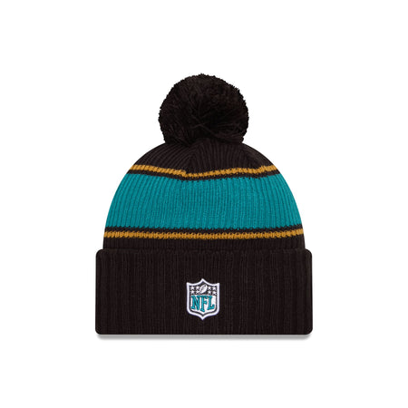 Jacksonville Jaguars 2024 Cold Weather Black Pom Knit Hat