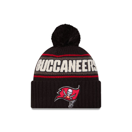 Tampa Bay Buccaneers 2024 Cold Weather Black Pom Knit Hat