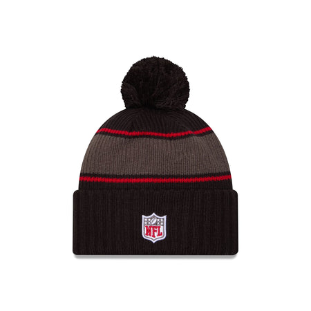 Tampa Bay Buccaneers 2024 Cold Weather Black Pom Knit Hat