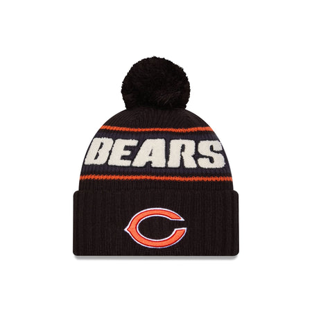 Chicago Bears 2024 Cold Weather Black Pom Knit Hat