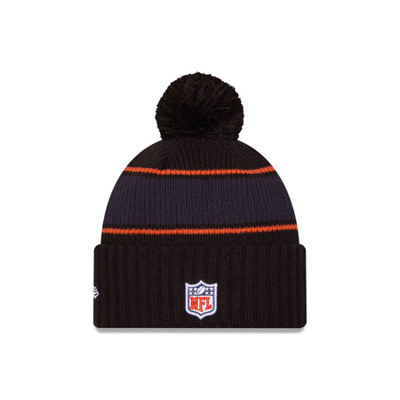 Chicago Bears 2024 Cold Weather Black Pom Knit Hat