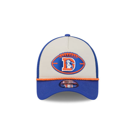 Denver Broncos 2024 Historic Sideline 9FORTY A-Frame Snapback Hat