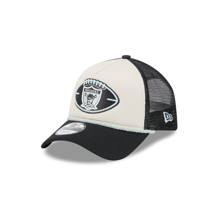 Las Vegas Raiders 2024 Historic Sideline 9FORTY A-Frame Snapback Hat