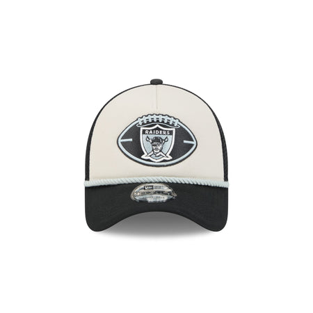 Las Vegas Raiders 2024 Historic Sideline 9FORTY A-Frame Snapback Hat