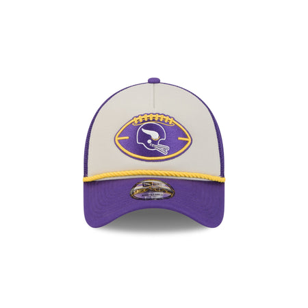 Minnesota Vikings 2024 Historic Sideline 9FORTY A-Frame Snapback Hat