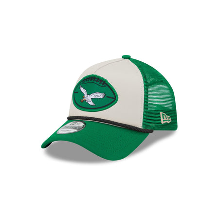 Philadelphia Eagles 2024 Historic Sideline 9FORTY A-Frame Snapback Hat