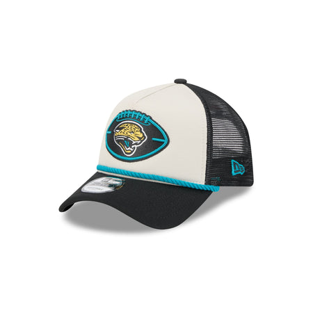 Jacksonville Jaguars 2024 Historic Sideline 9FORTY A-Frame Snapback Hat