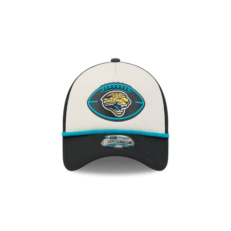 Jacksonville Jaguars 2024 Historic Sideline 9FORTY A-Frame Snapback Hat