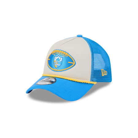 Los Angeles Chargers 2024 Historic Sideline 9FORTY A-Frame Snapback Hat