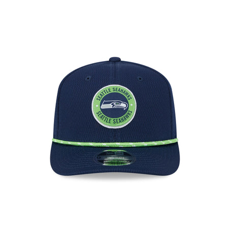 Seattle Seahawks 2024 Sideline 9SEVENTY Stretch-Snap Hat