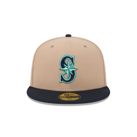 Seattle Mariners Camel 59FIFTY Fitted Hat