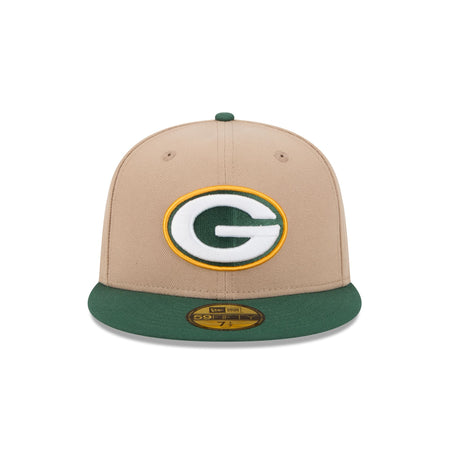 Green Bay Packers Camel 59FIFTY Fitted Hat