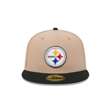 Pittsburgh Steelers Camel 59FIFTY Fitted Hat