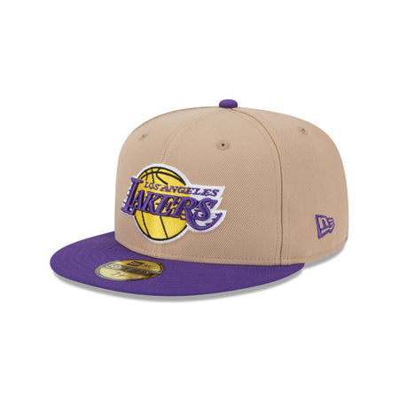 Los Angeles Lakers Camel 59FIFTY Fitted Hat