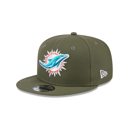 Miami Dolphins Olive 9FIFTY Snapback Hat