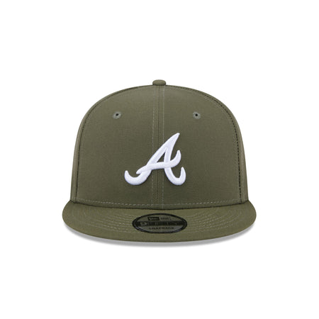 Atlanta Braves Olive 9FIFTY Snapback Hat