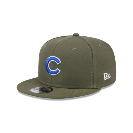 Chicago Cubs Olive 9FIFTY Snapback Hat