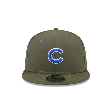 Chicago Cubs Olive 9FIFTY Snapback Hat