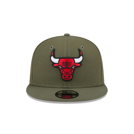 Chicago Bulls Olive 9FIFTY Snapback Hat