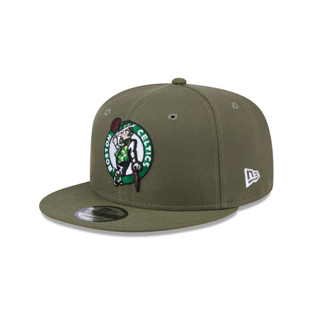 Boston Celtics Olive 9FIFTY Snapback Hat