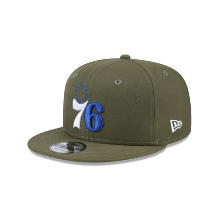 Philadelphia 76ers Olive 9FIFTY Snapback Hat