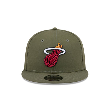 Miami Heat Olive 9FIFTY Snapback Hat