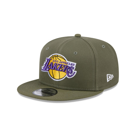 Los Angeles Lakers Olive 9FIFTY Snapback Hat