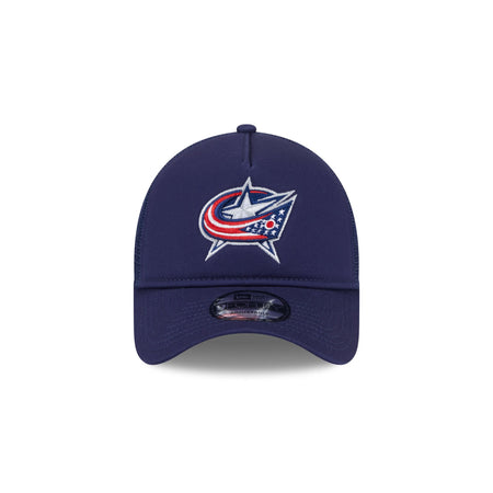 Columbus Blue Jackets 9FORTY A-Frame Trucker Hat