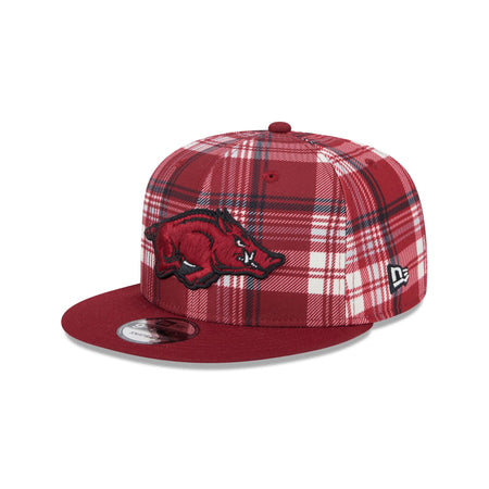 Arkansas Razorbacks Plaid 9FIFTY Snapback Hat