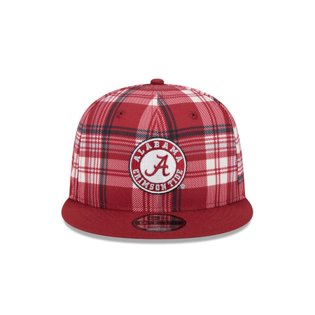 Alabama Crimson Tide Plaid 9FIFTY Snapback Hat