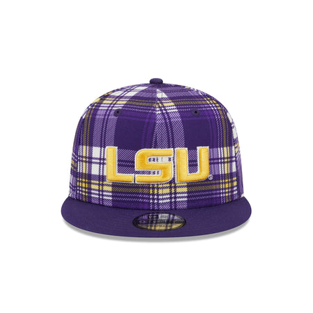 LSU Tigers Plaid 9FIFTY Snapback Hat