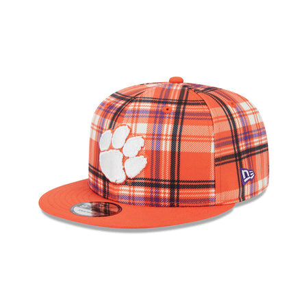 Clemson Tigers Plaid 9FIFTY Snapback Hat