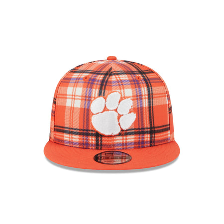 Clemson Tigers Plaid 9FIFTY Snapback Hat