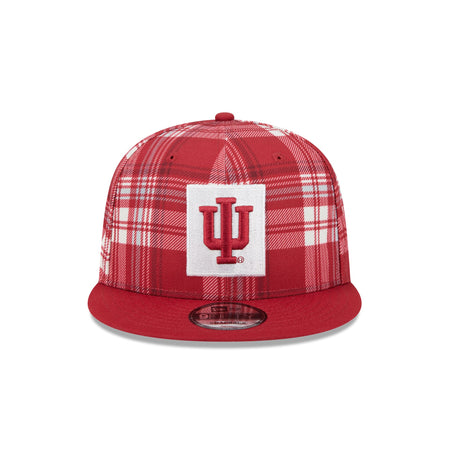 Indiana Hoosiers Plaid 9FIFTY Snapback Hat