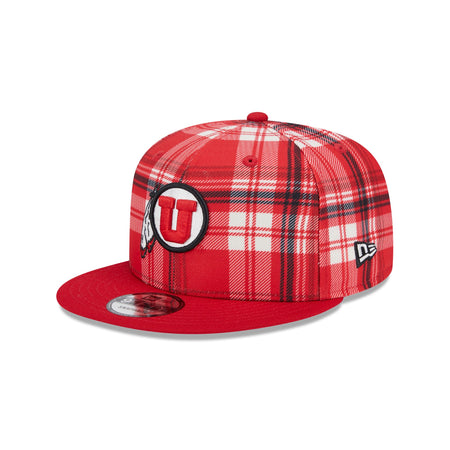 Utah Utes Plaid 9FIFTY Snapback Hat