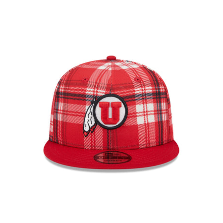 Utah Utes Plaid 9FIFTY Snapback Hat